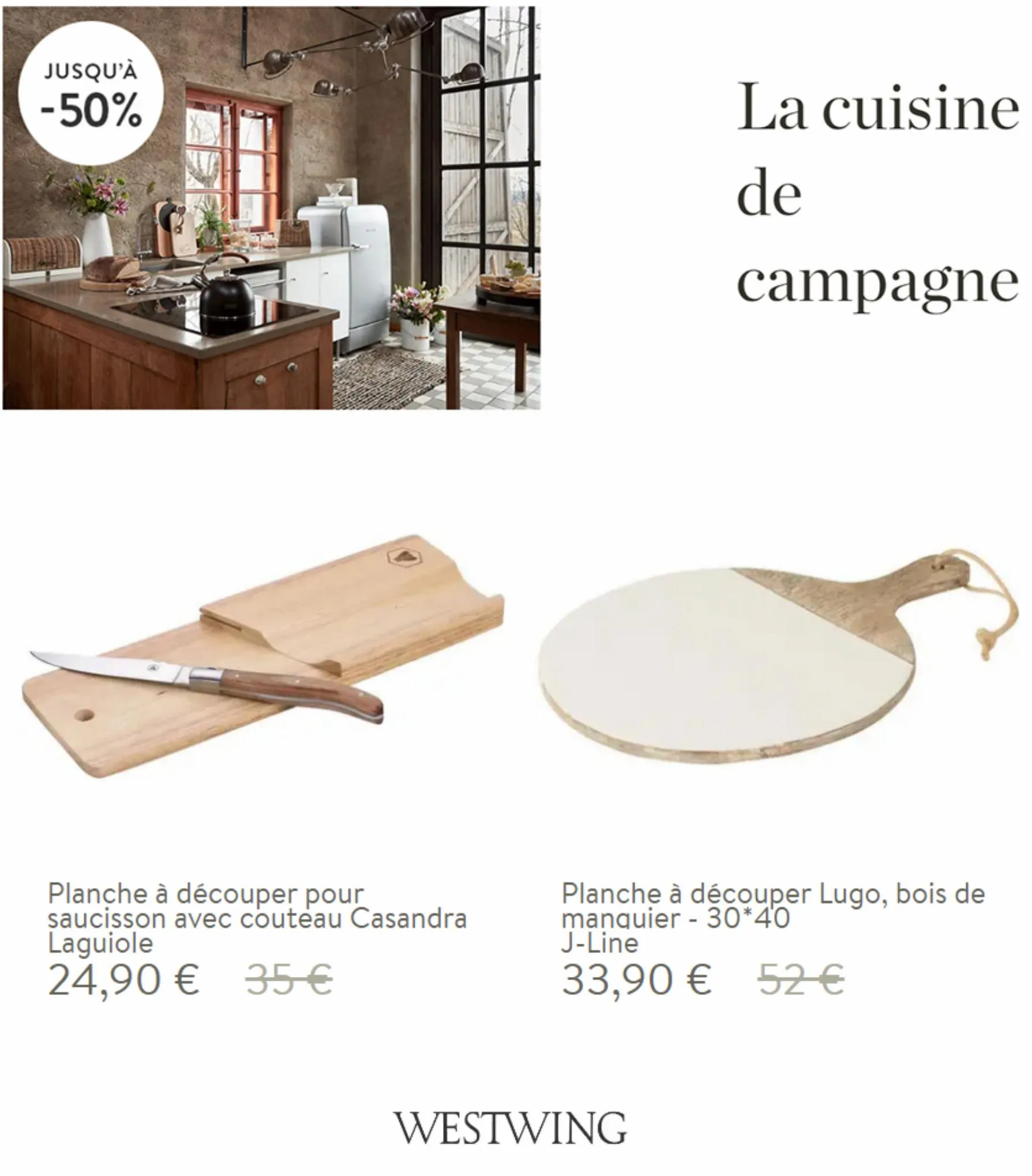 Catalogue La cuisine de campagne  Jusqu'à -50%, page 00001