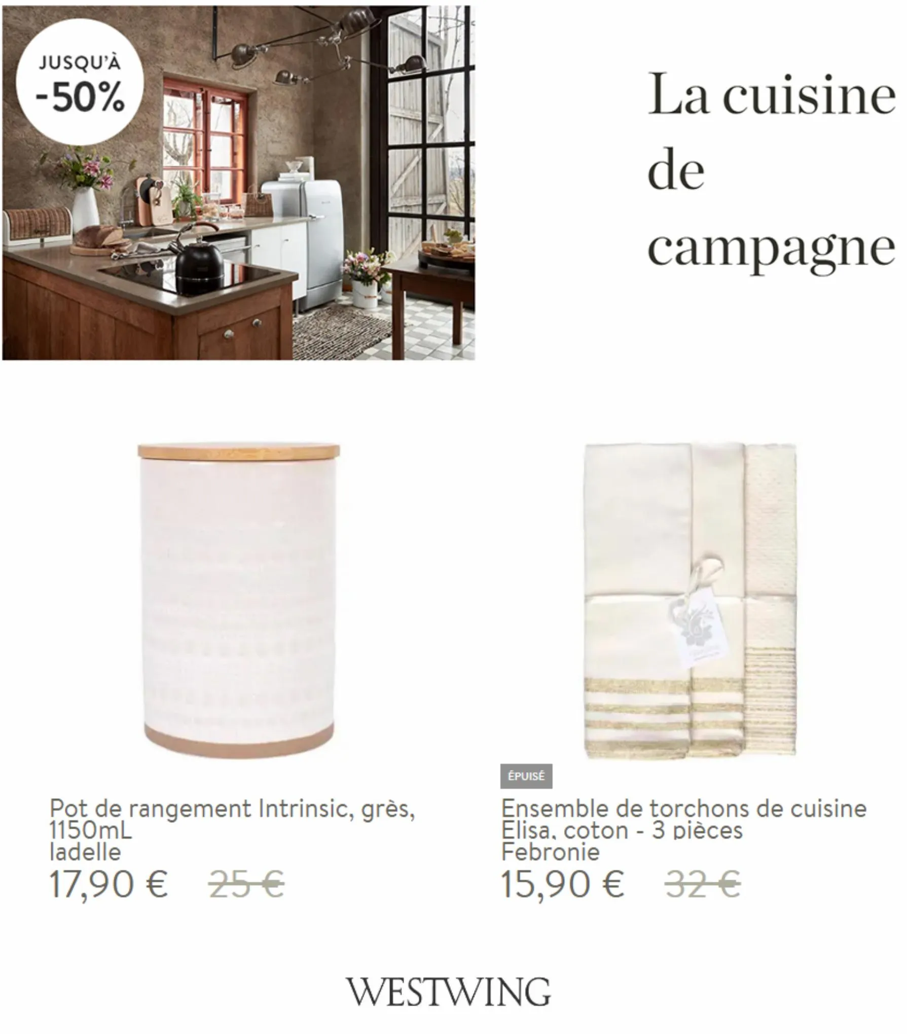 Catalogue La cuisine de campagne  Jusqu'à -50%, page 00002