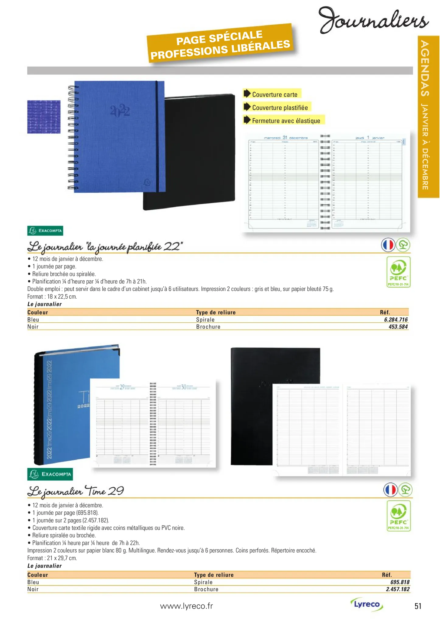Catalogue Catalogue Agendas & Calendries 2022, page 00051
