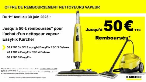 Jusqu'à 50€ remboursés !