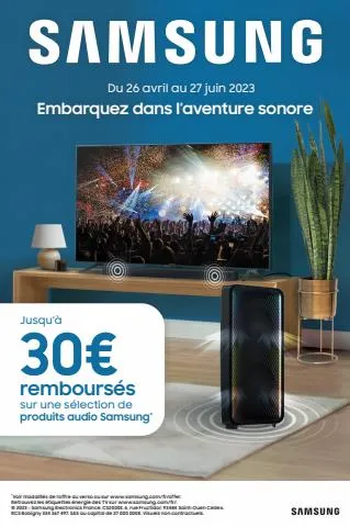 Jusqu'à 30€ remboursés !