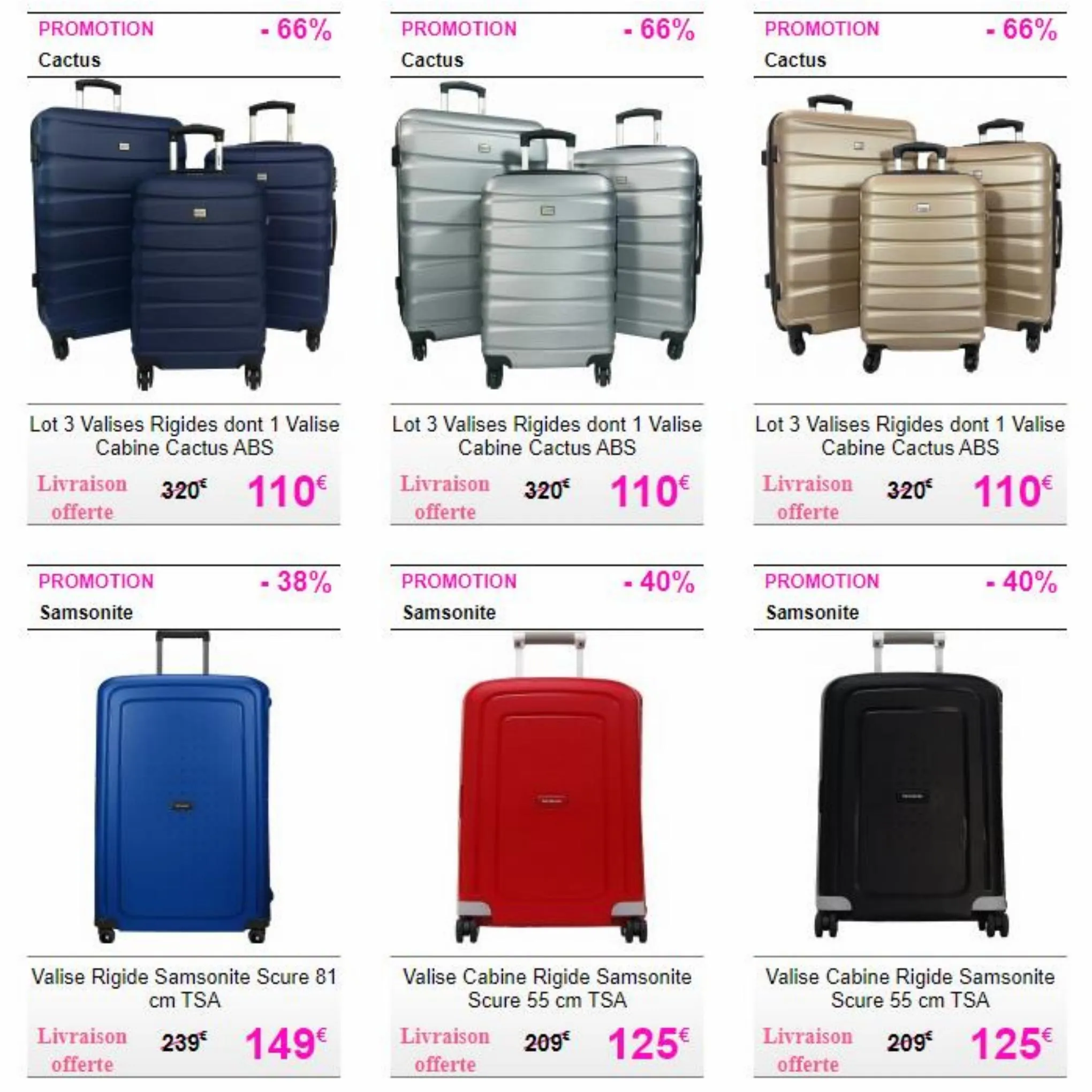 Catalogue Les valises idéales à petits prix, page 00004