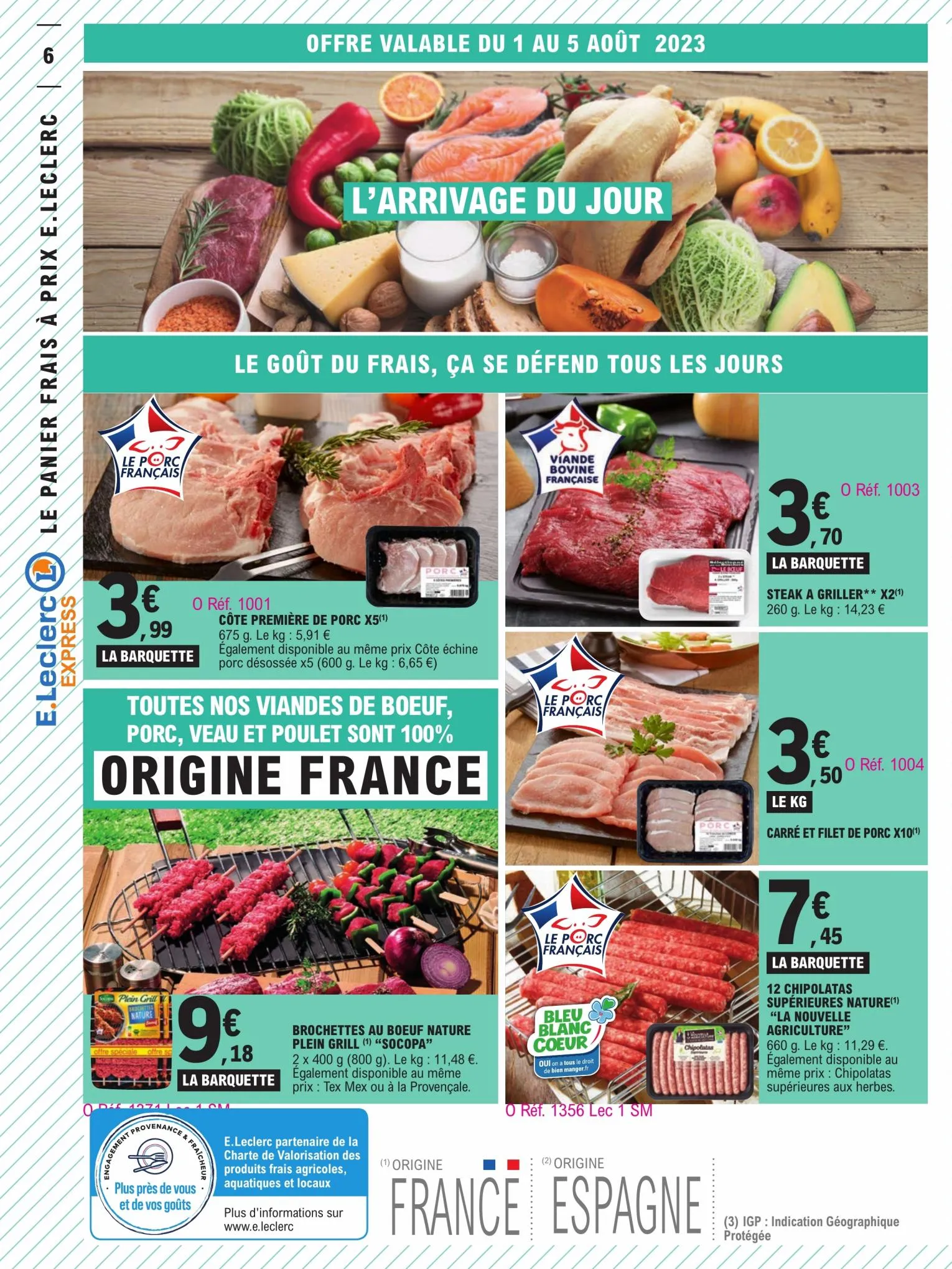 Catalogue Toutes vos courses du quotidien a prix E.Leclerc, page 00006