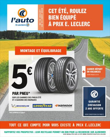 Catalogue E.Leclerc L'Auto | Catalogue E.Leclerc L'Auto | 19/07/2022 - 13/08/2022