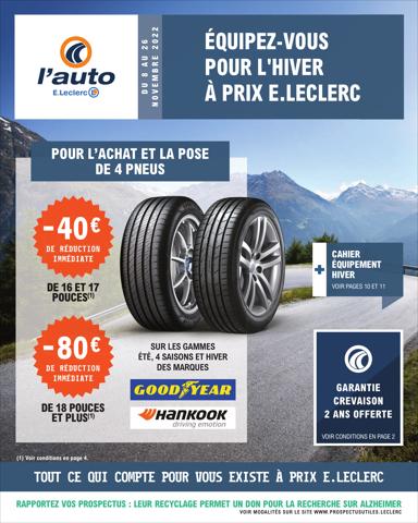 Catalogue E.Leclerc L'Auto | Catalogue E.Leclerc L'Auto | 08/11/2022 - 26/11/2022