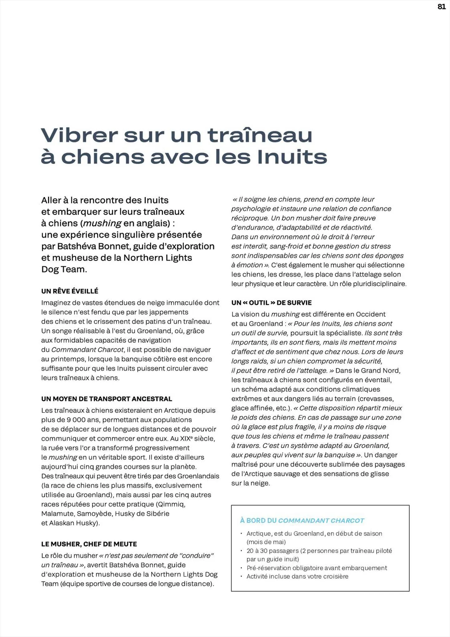 Catalogue Brochure Le Commandant Charcot 2022-2023, page 00081