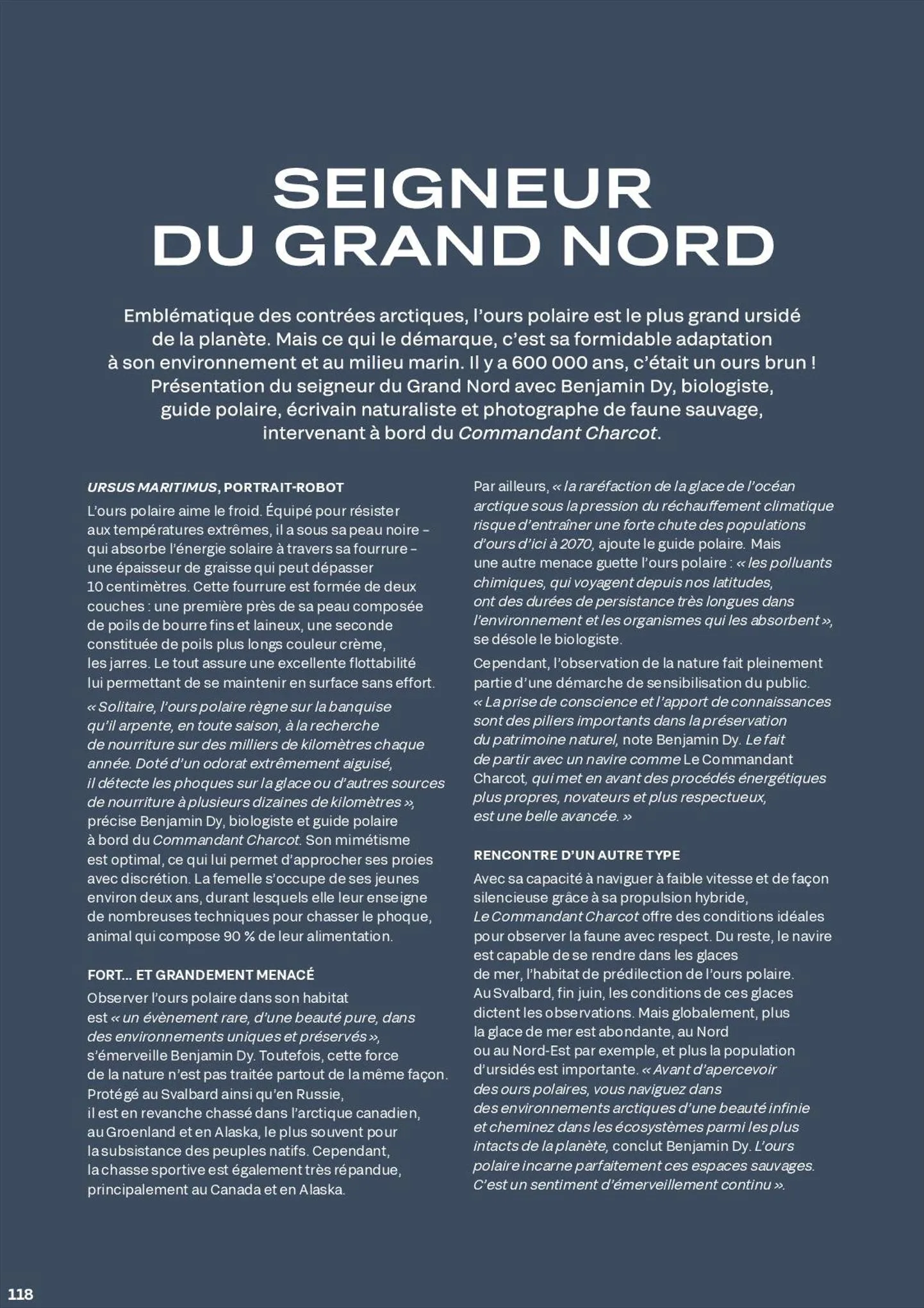 Catalogue Brochure Le Commandant Charcot 2022-2023, page 00118