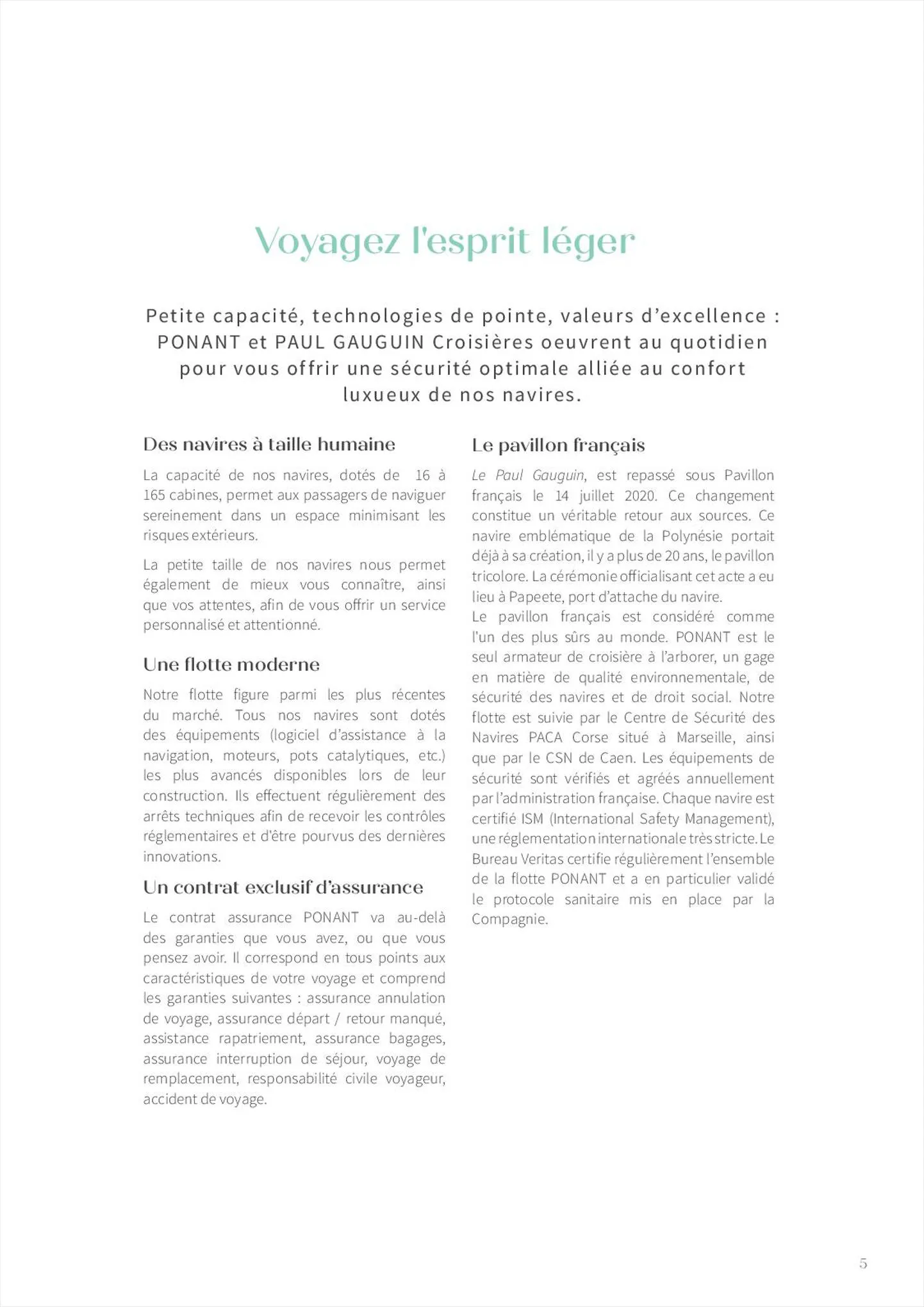Catalogue Paul Gauguin Croisières 2022-2023, page 00007