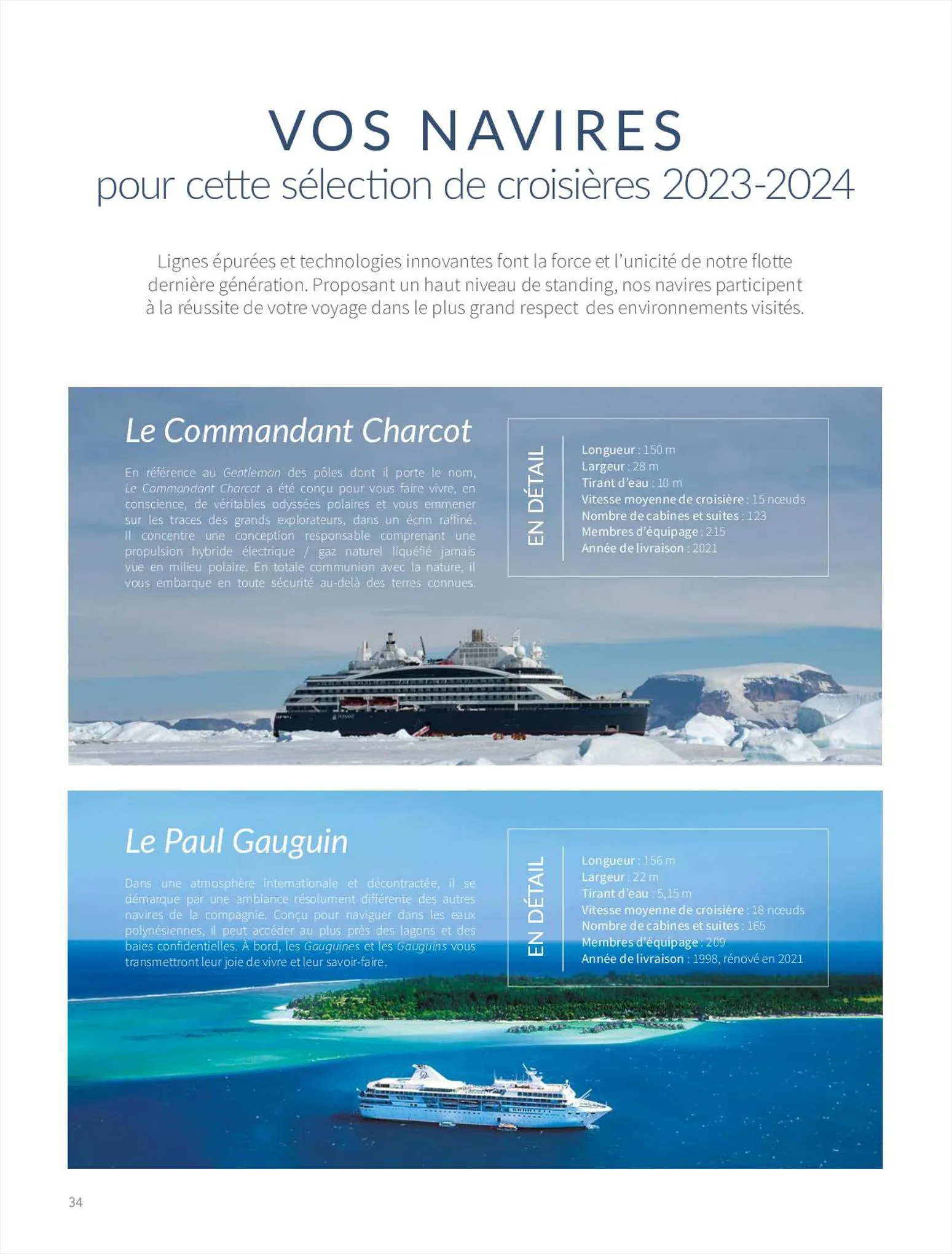 Catalogue Sélection de croisières hiver 2023-2024 , page 00034