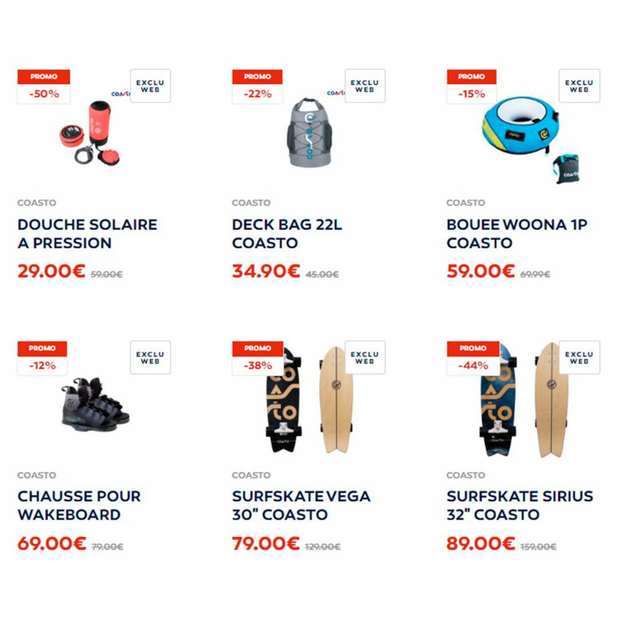 Catalogue Prix spéciaux sur tout pour le surf, page 00002