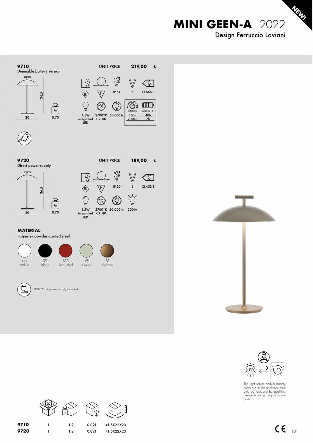 Catalogue 2023 Kartell Lights, page 00013