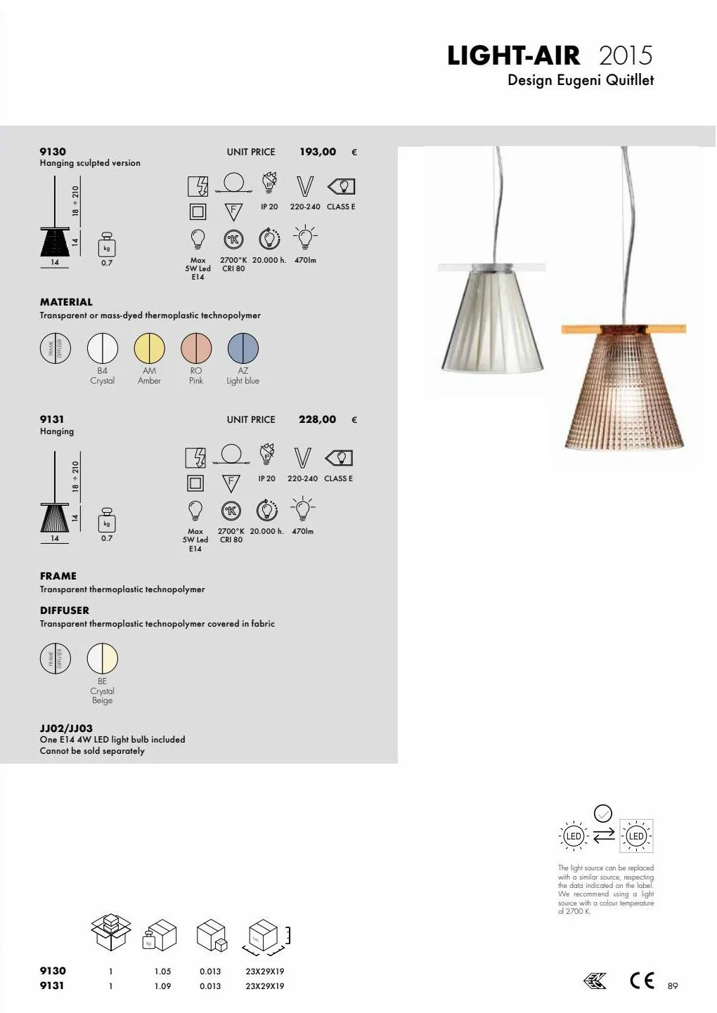 Catalogue 2023 Kartell Lights, page 00089