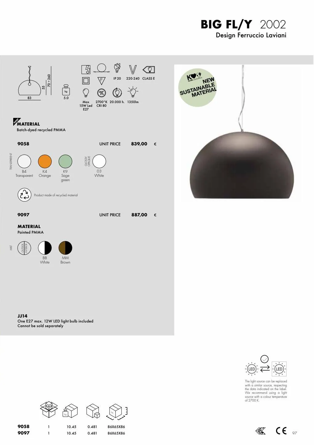 Catalogue 2023 Kartell Lights, page 00097
