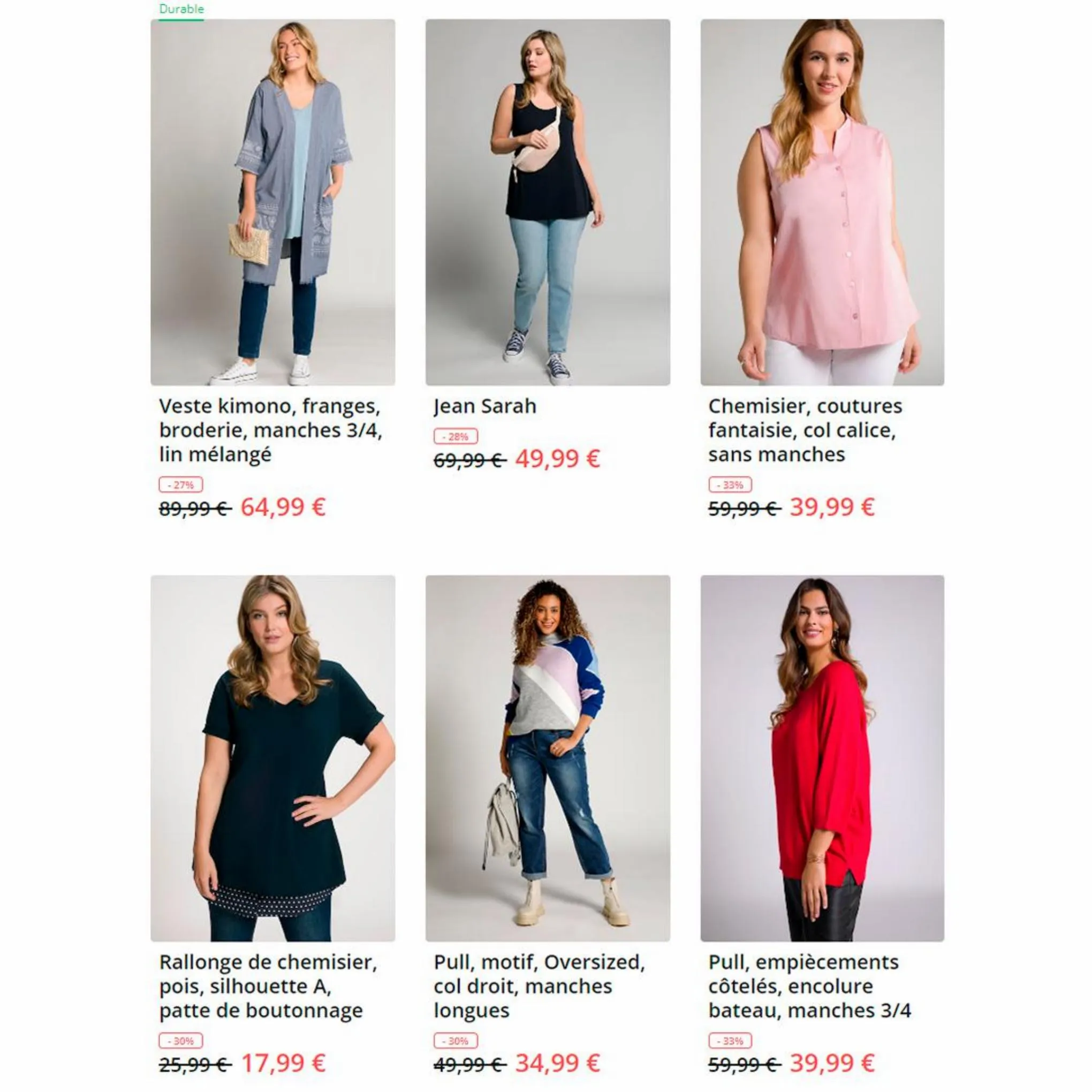 Catalogue Petits prix sur tous les vêtements, page 00004