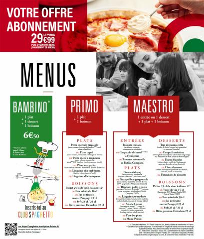 Promos de Restaurants | Menus sur Pizza Del Arte | 17/11/2022 - 31/12/2022