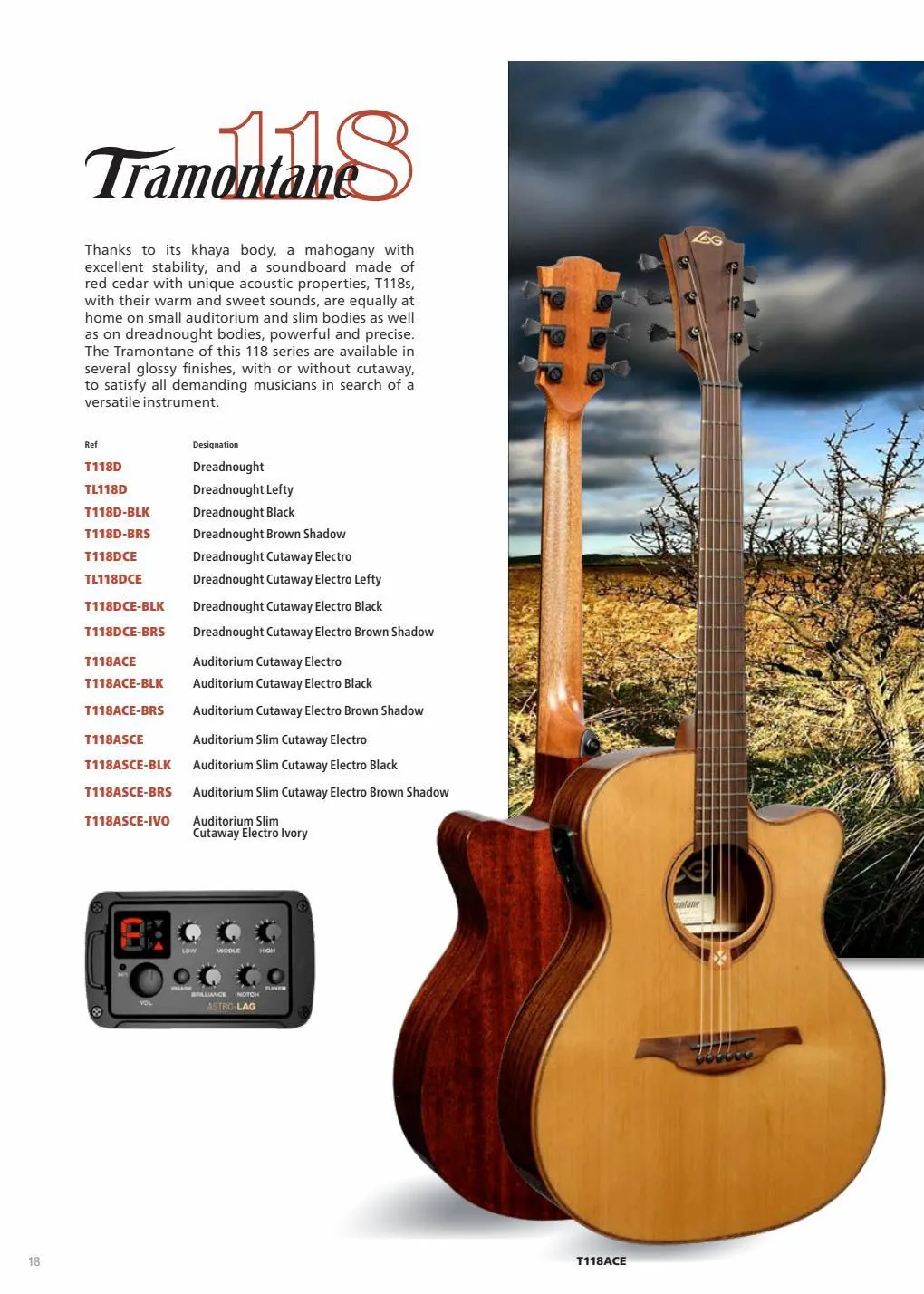 Catalogue Lâg Guitars Catalogue 2022-2023, page 00018