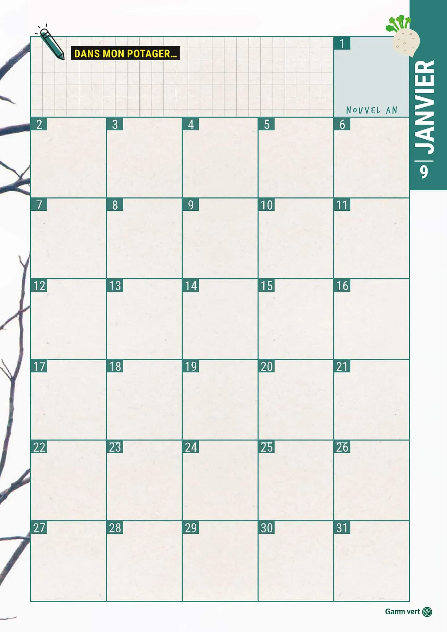 Catalogue Mon calendrier du potager, page 00009