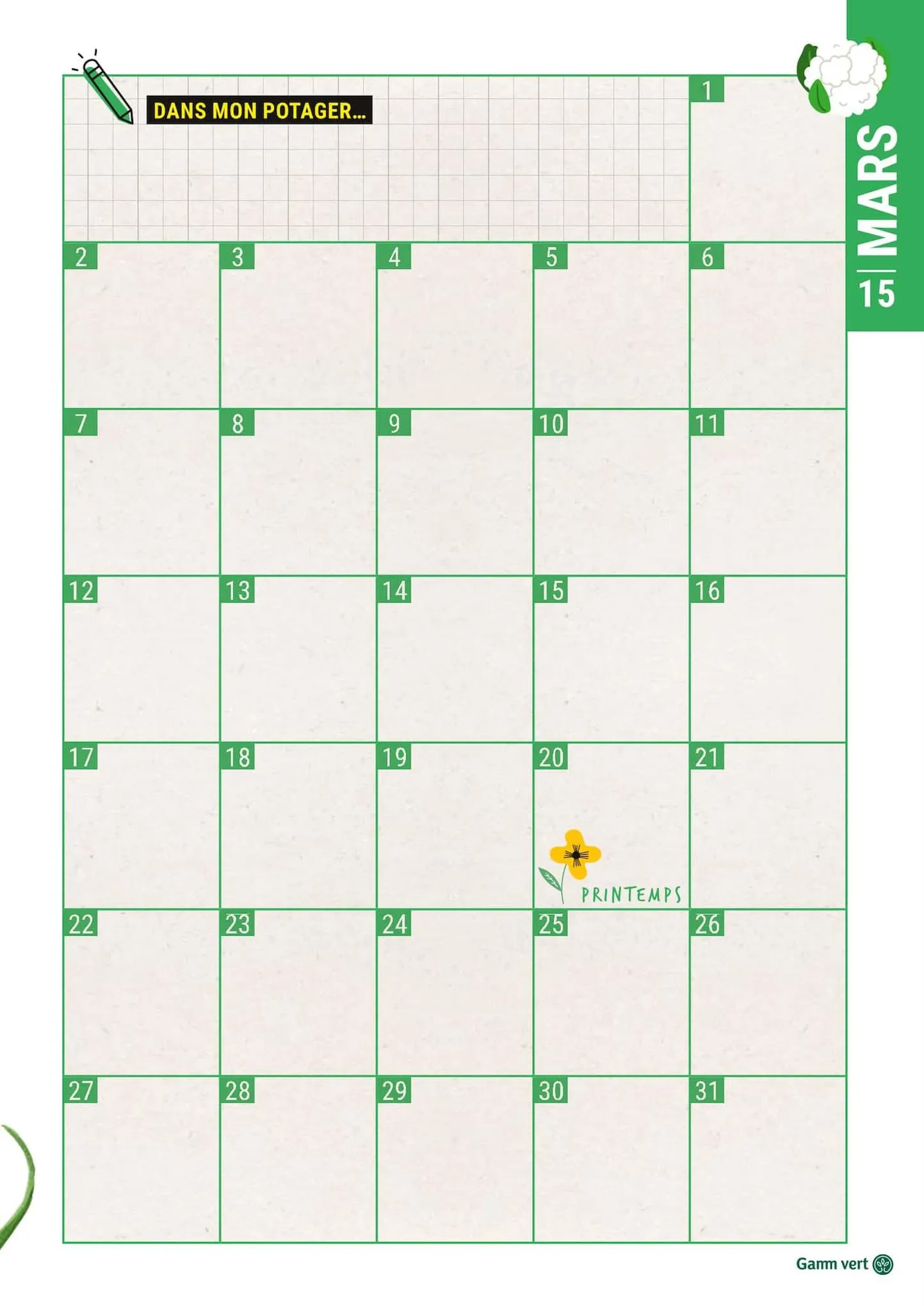 Catalogue Mon calendrier du potager, page 00015