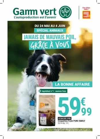 Catalogue Gamm vert à Lozanne | SPÉCIAL ANIMAUX JAMAIS DE MAUVAIS POIL  | 24/05/2023 - 04/06/2023