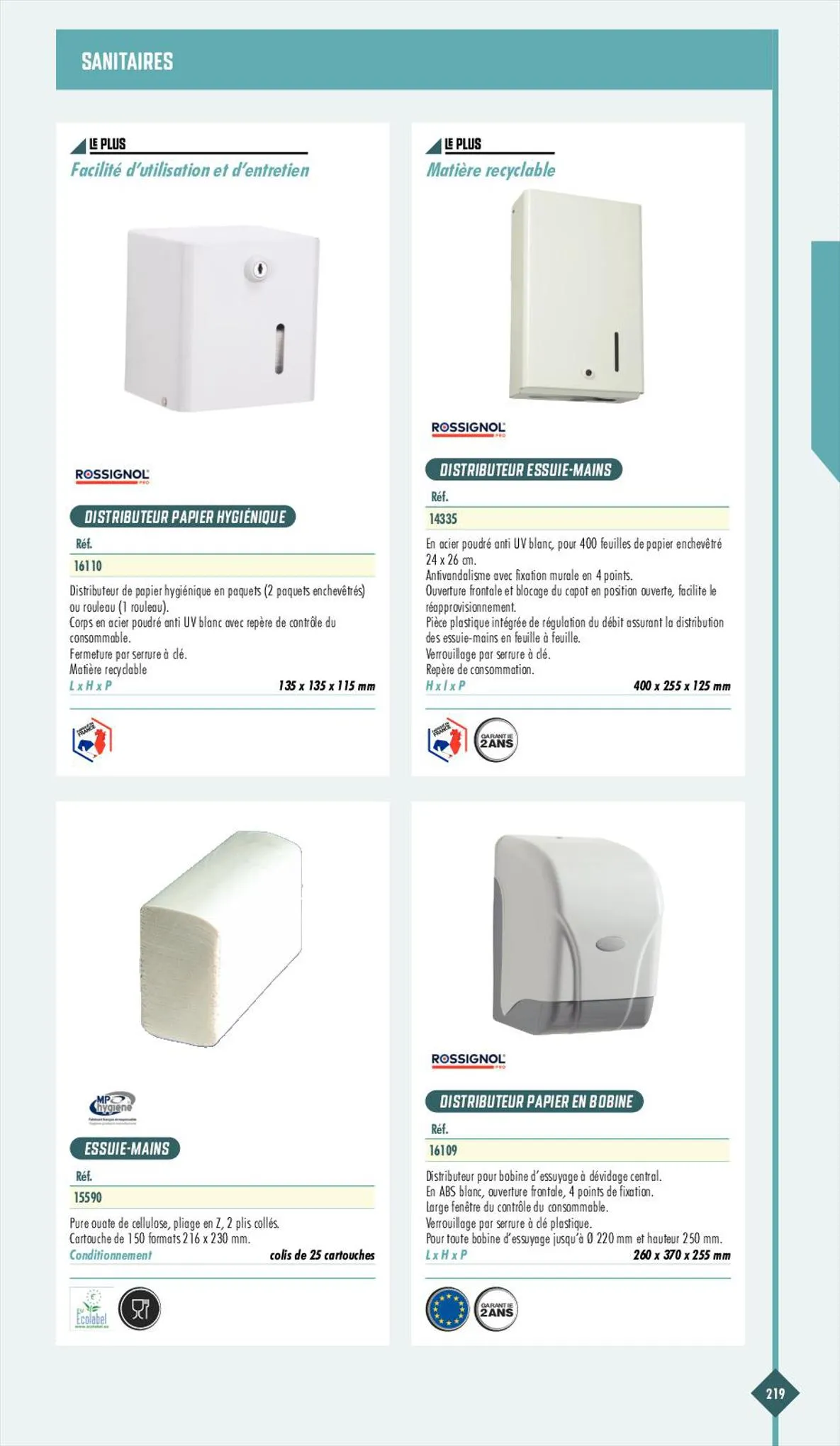 Catalogue Essentiel Protection 2023, page 00221