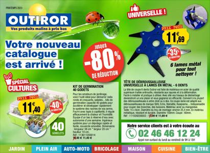 Promos de Jardineries et Animaleries à Bordeaux | Catalogue Outiror sur Outiror | 09/03/2023 - 31/05/2023