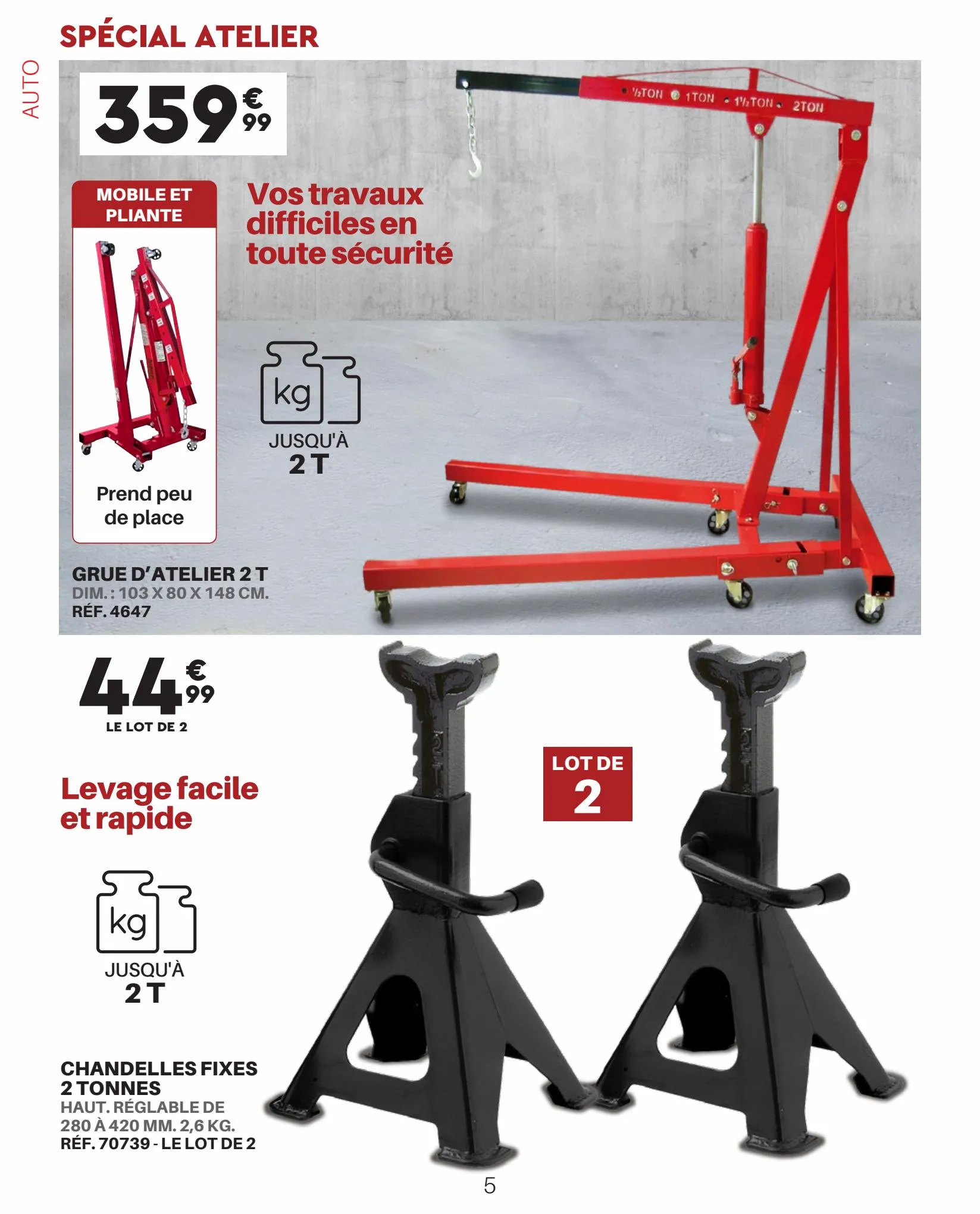 Catalogue AUTO OUTILLAGE LES OFFERES SPECIALES, page 00005