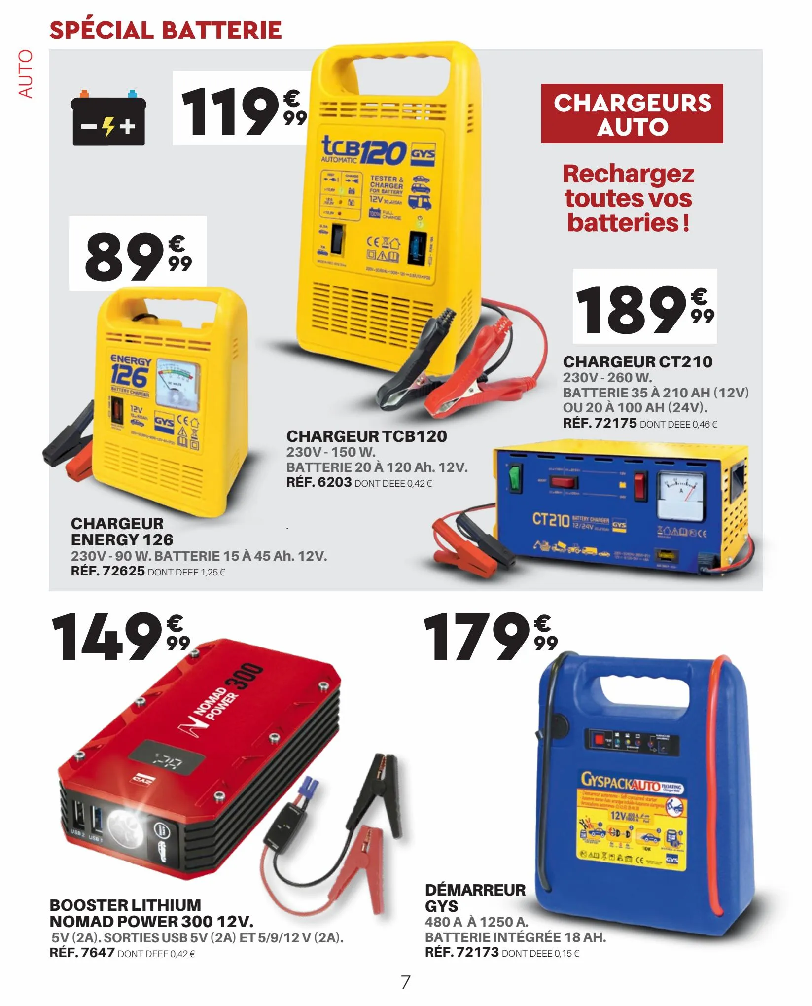 Catalogue AUTO OUTILLAGE LES OFFERES SPECIALES, page 00007