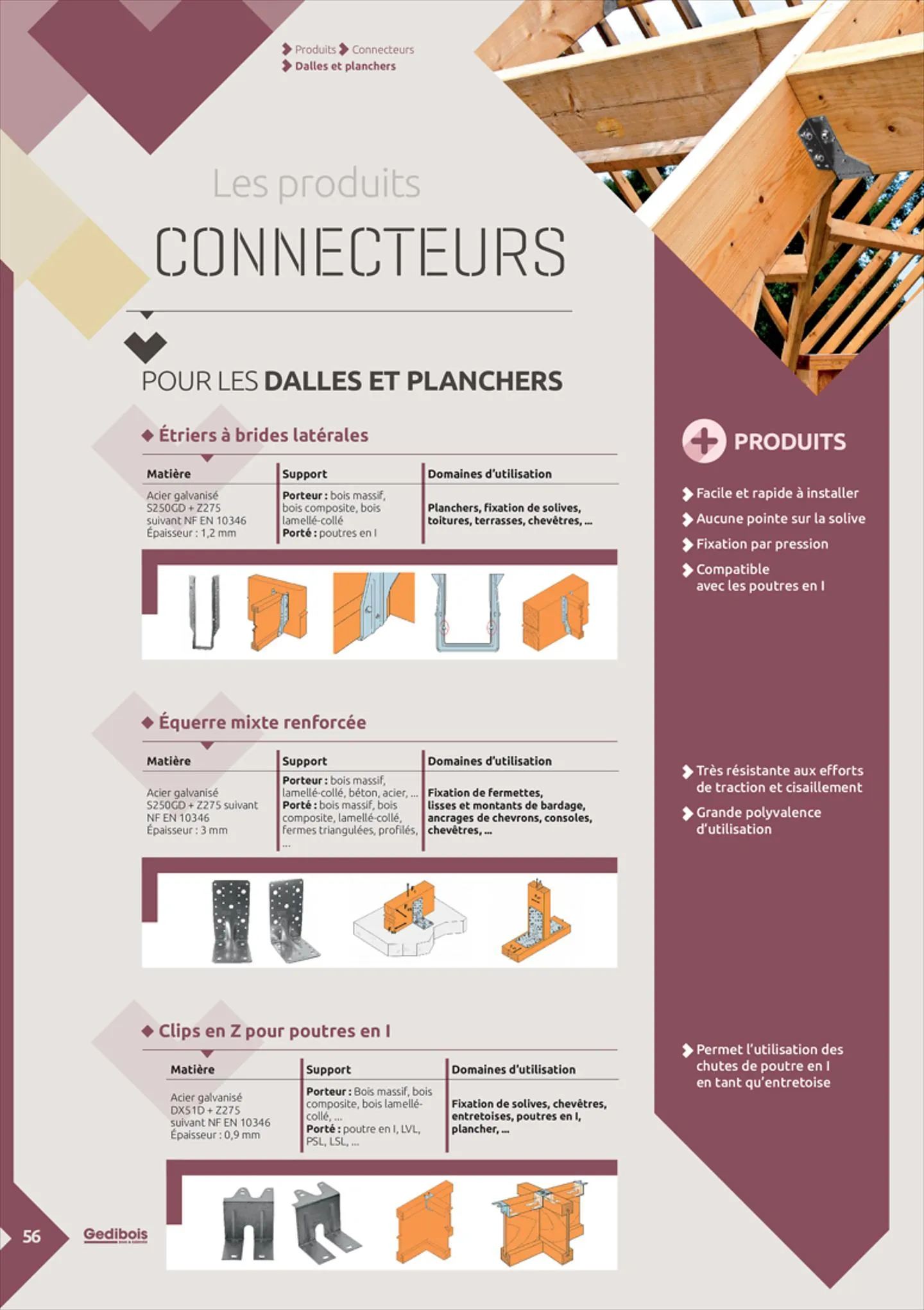 Catalogue Gédibois Solutions Constructives, page 00056