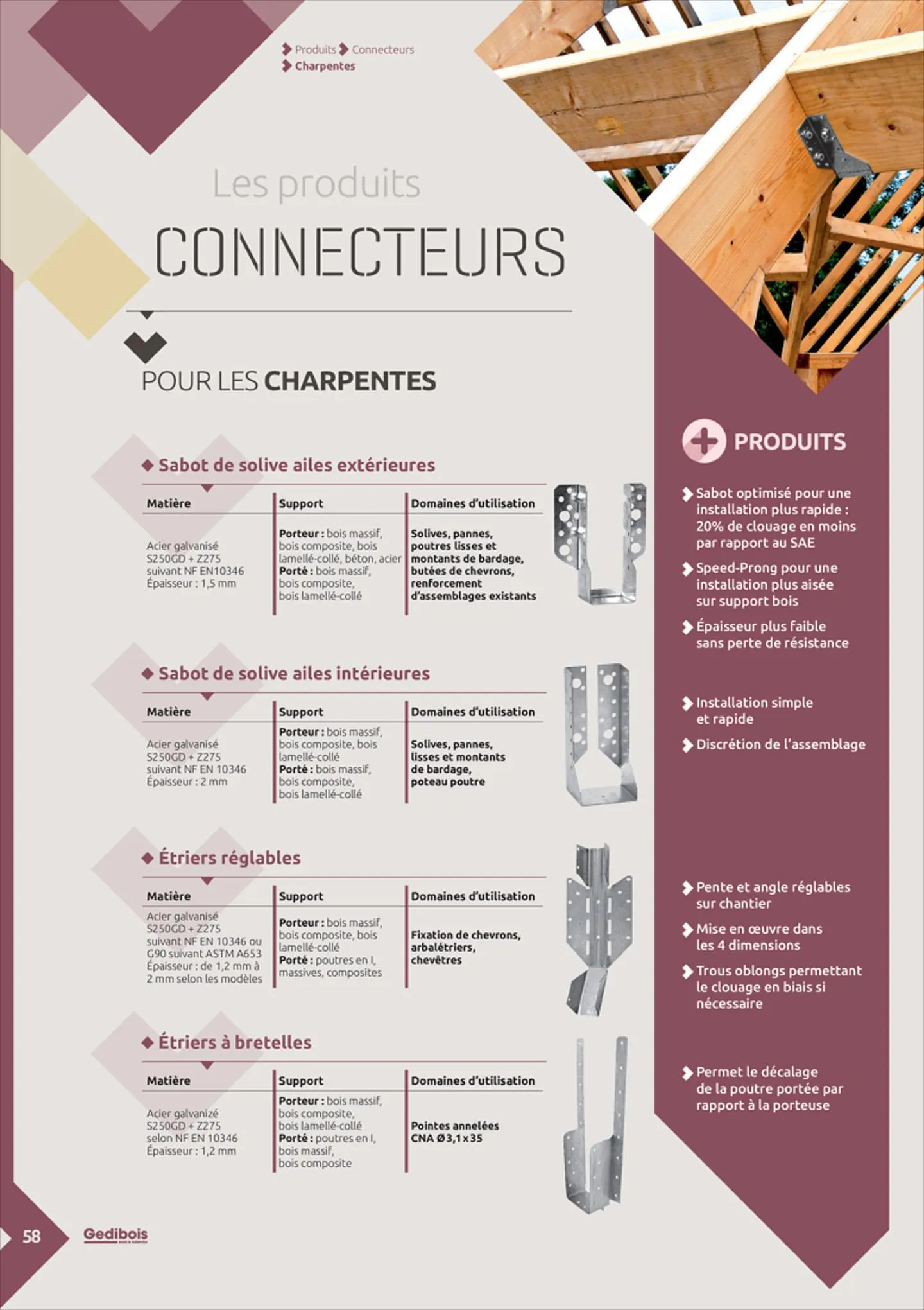 Catalogue Gédibois Solutions Constructives, page 00058