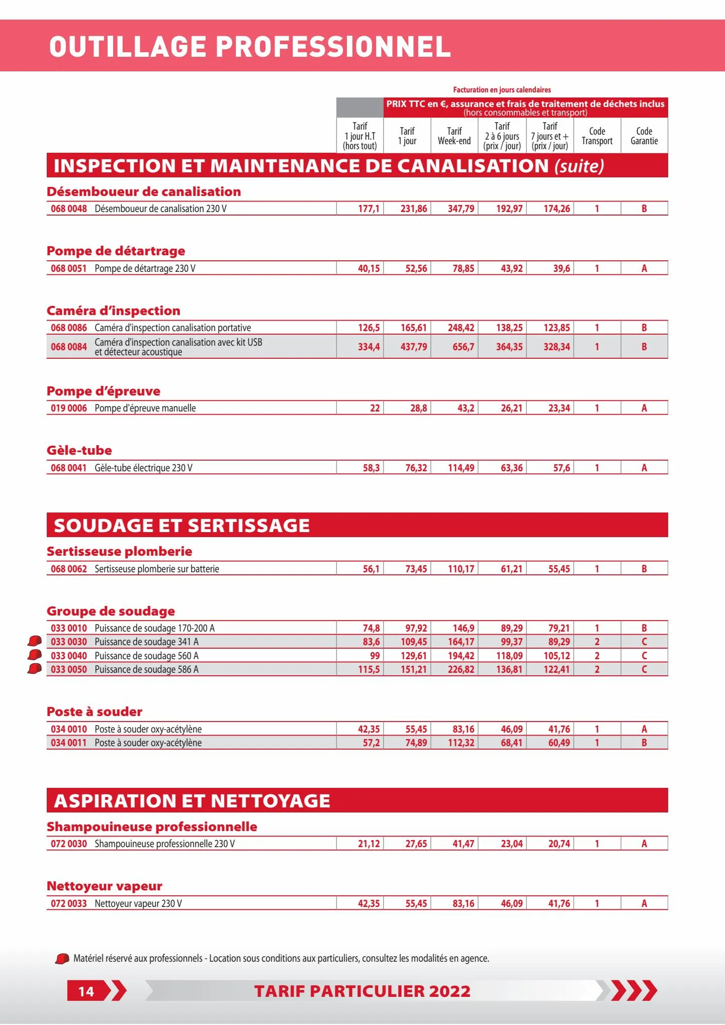 Catalogue Tarif Particulier Avril 2022, page 00016
