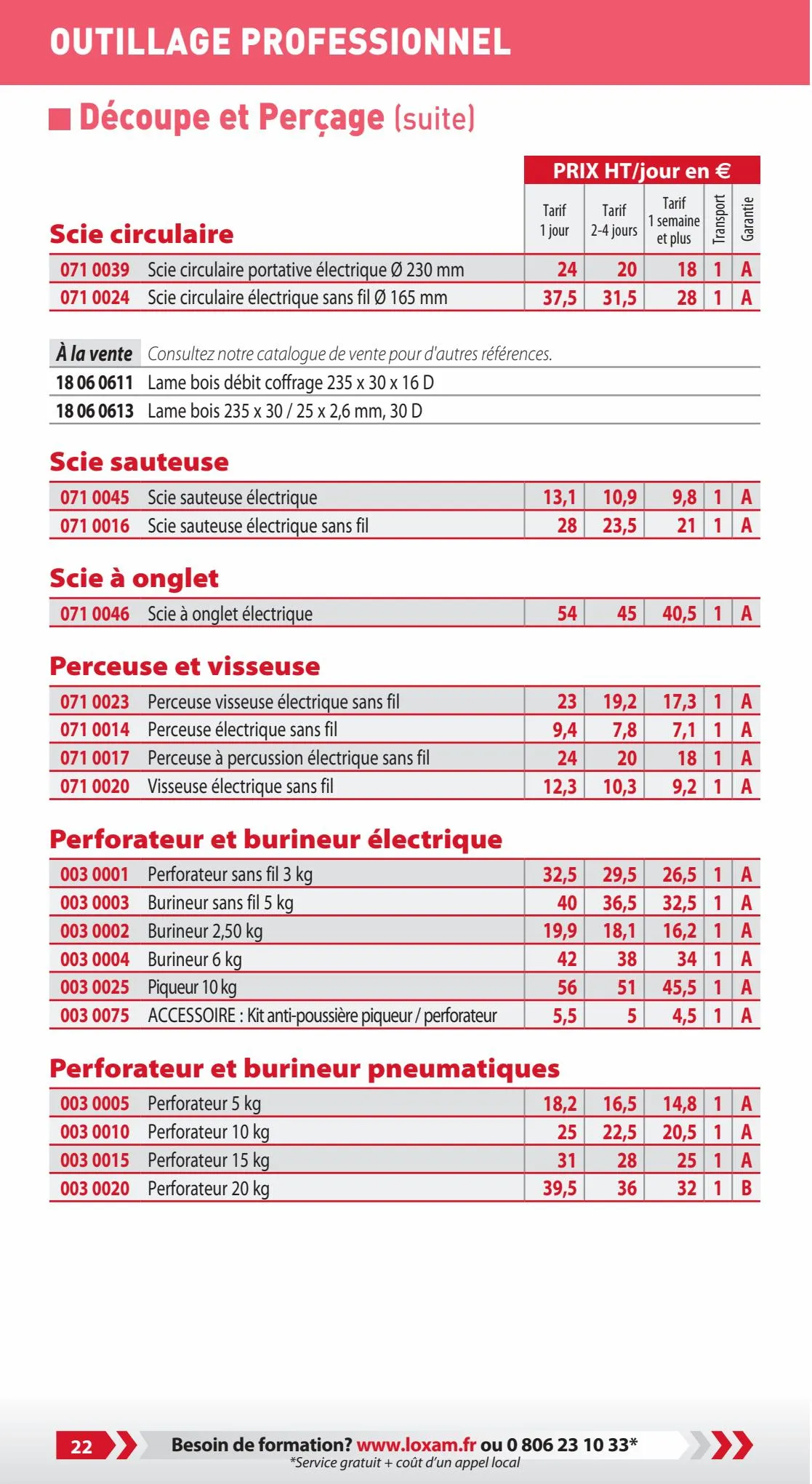 Catalogue TARIF PRO 2023, page 00024