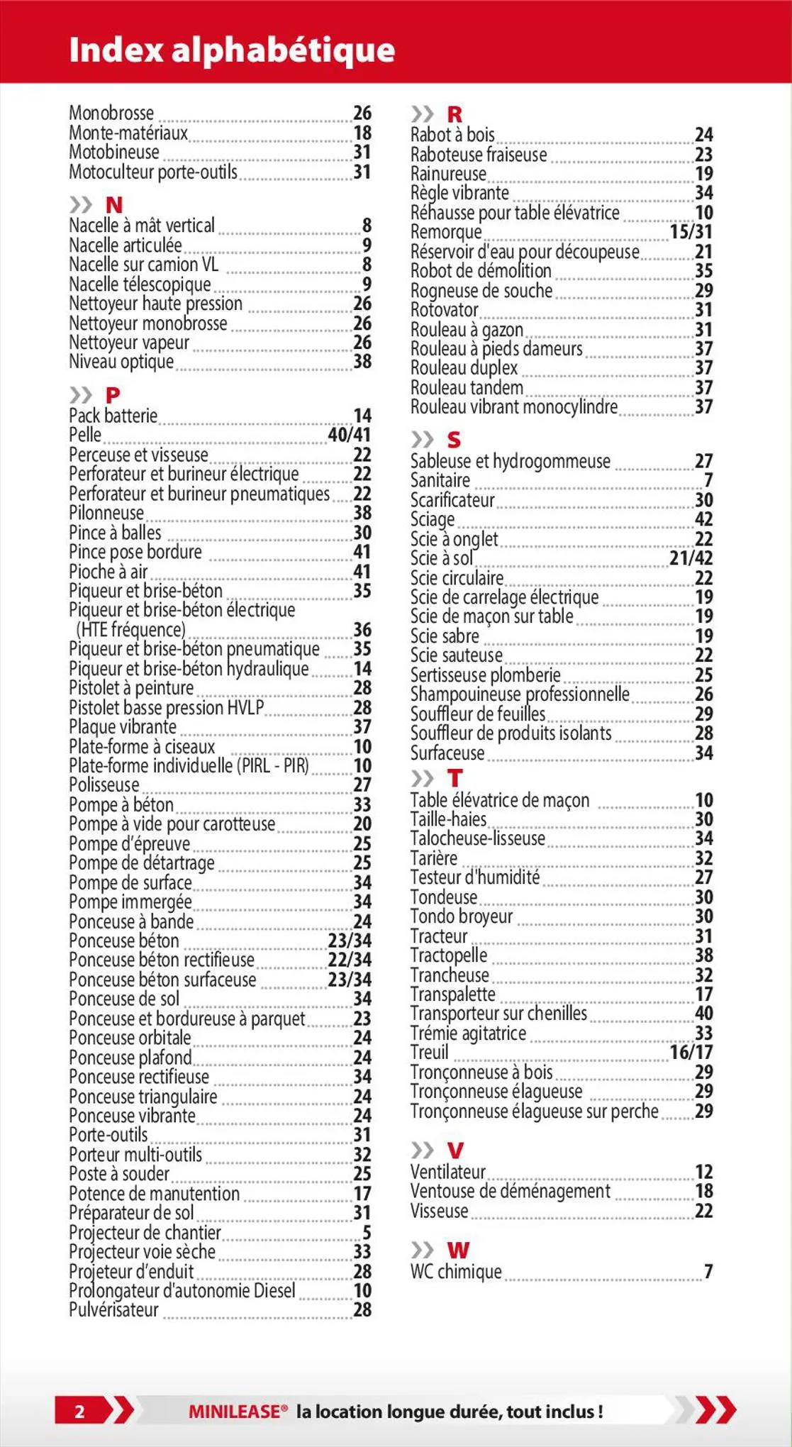 Catalogue Loxam Tarifs professionnels, page 00004