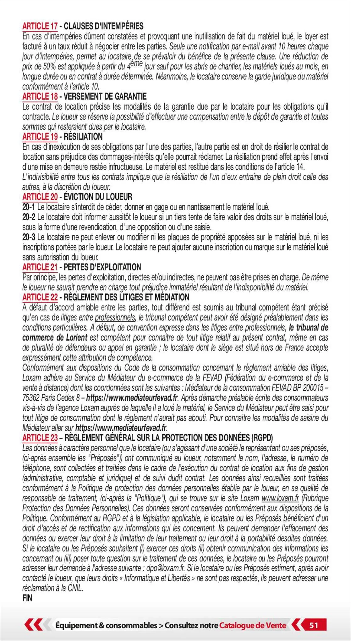 Catalogue Loxam Tarifs professionnels, page 00053