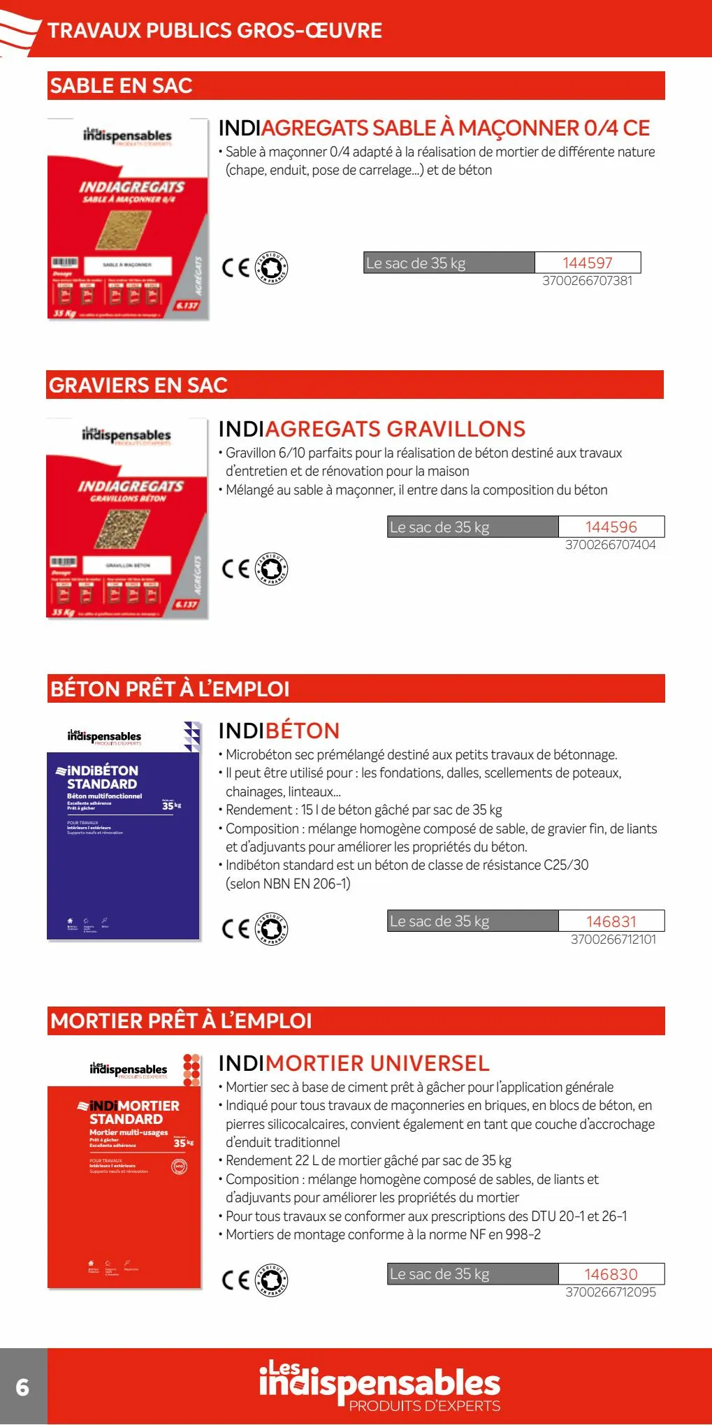 Catalogue Quéguiner Matériaux - Les Indispensables Guide, page 00006