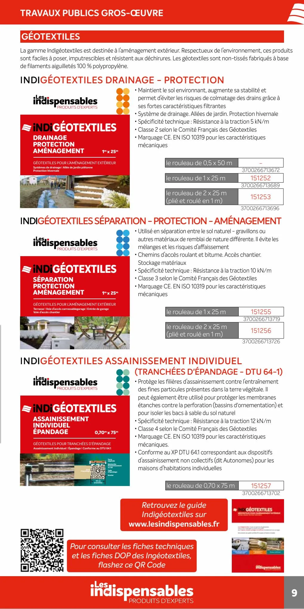 Catalogue Quéguiner Matériaux - Les Indispensables Guide, page 00009
