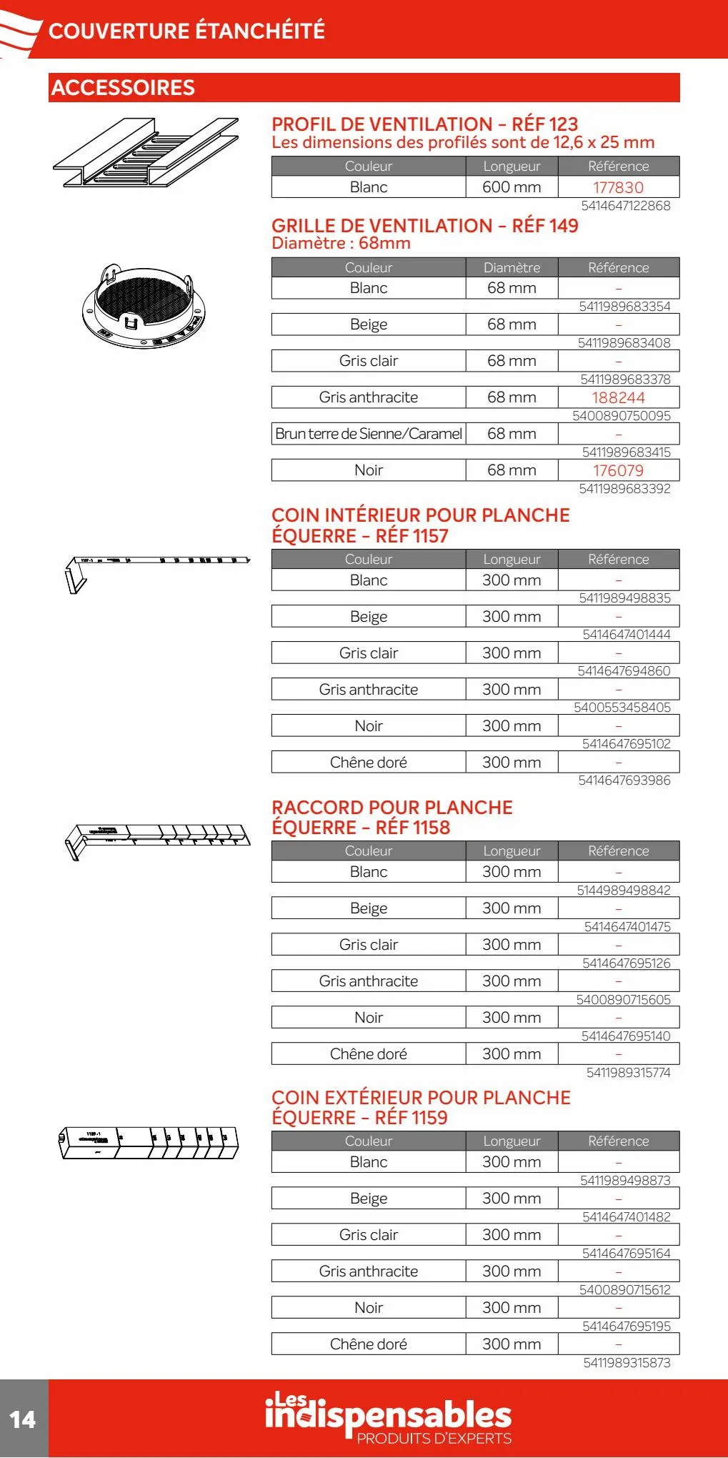 Catalogue Quéguiner Matériaux - Les Indispensables Guide, page 00014