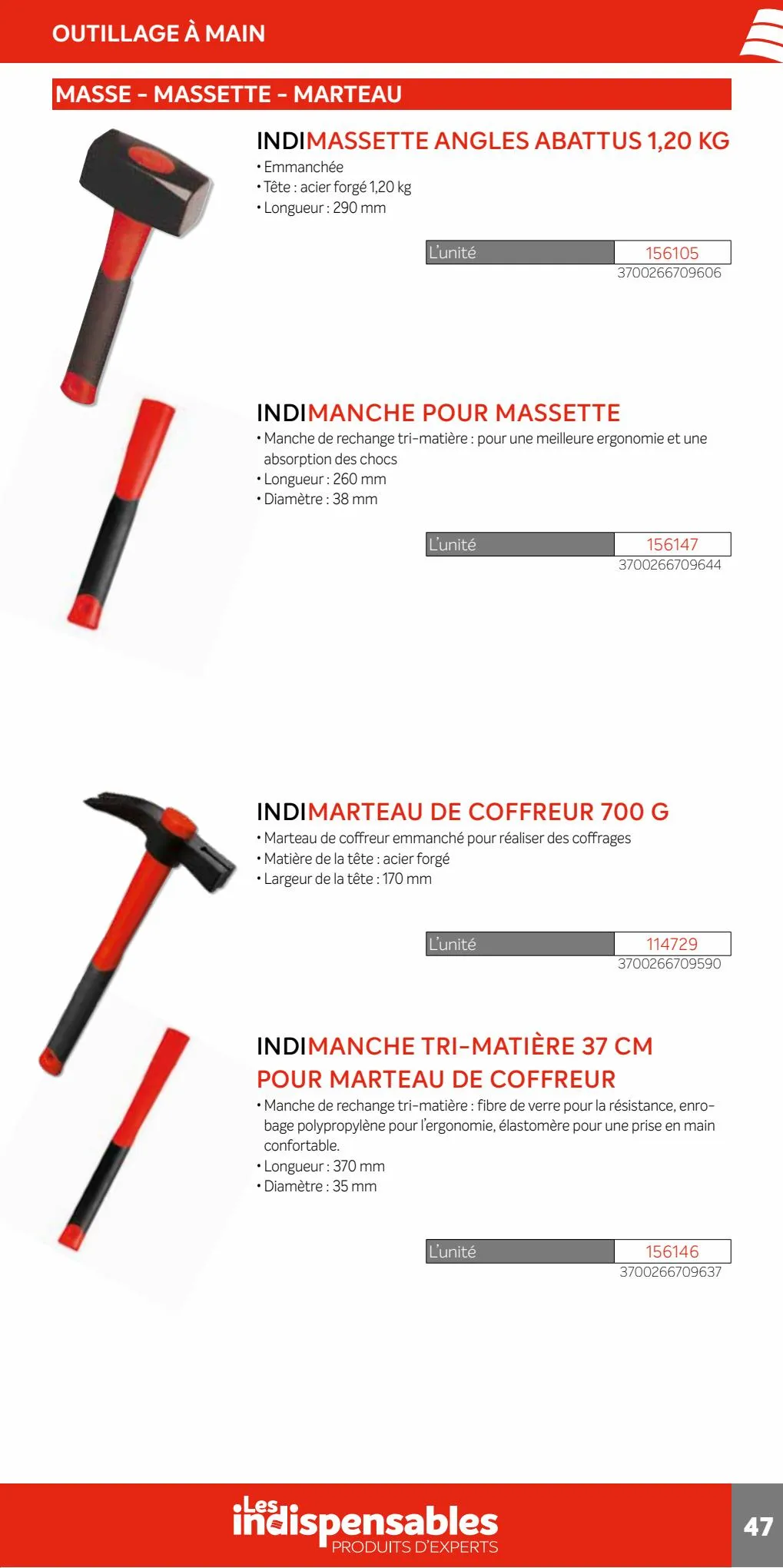 Catalogue Quéguiner Matériaux - Les Indispensables Guide, page 00047