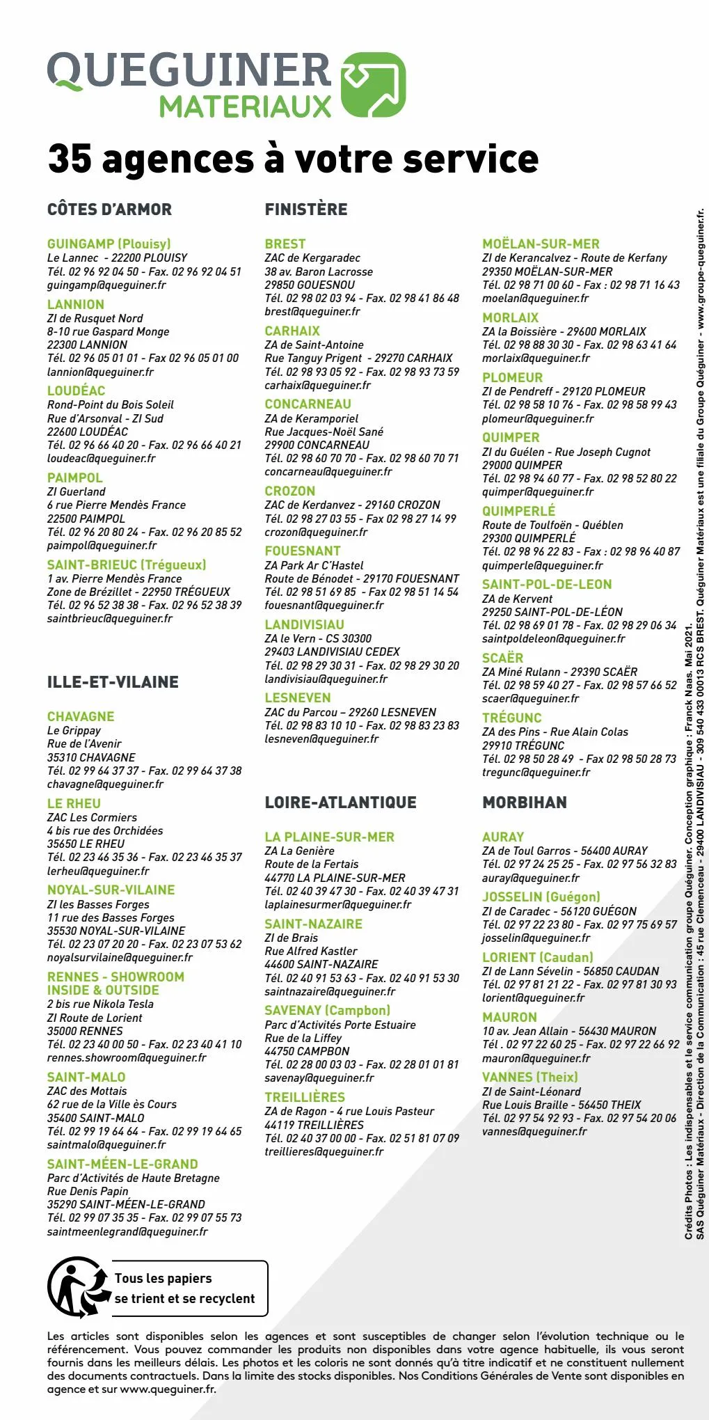 Catalogue Quéguiner Matériaux - Les Indispensables Guide, page 00060
