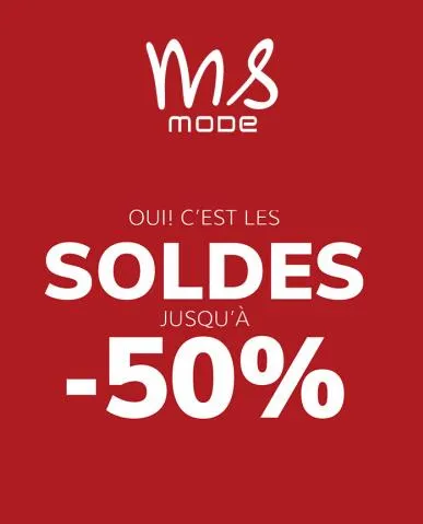 Soldes! Jusqu’à -50%!