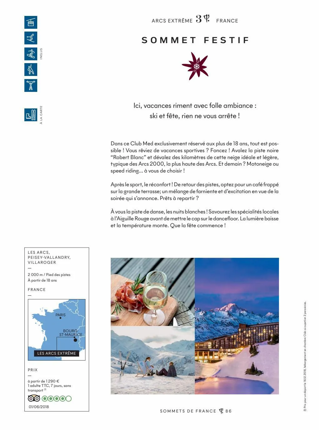 Catalogue Club Med Resorts Neige & Soleil, page 00088