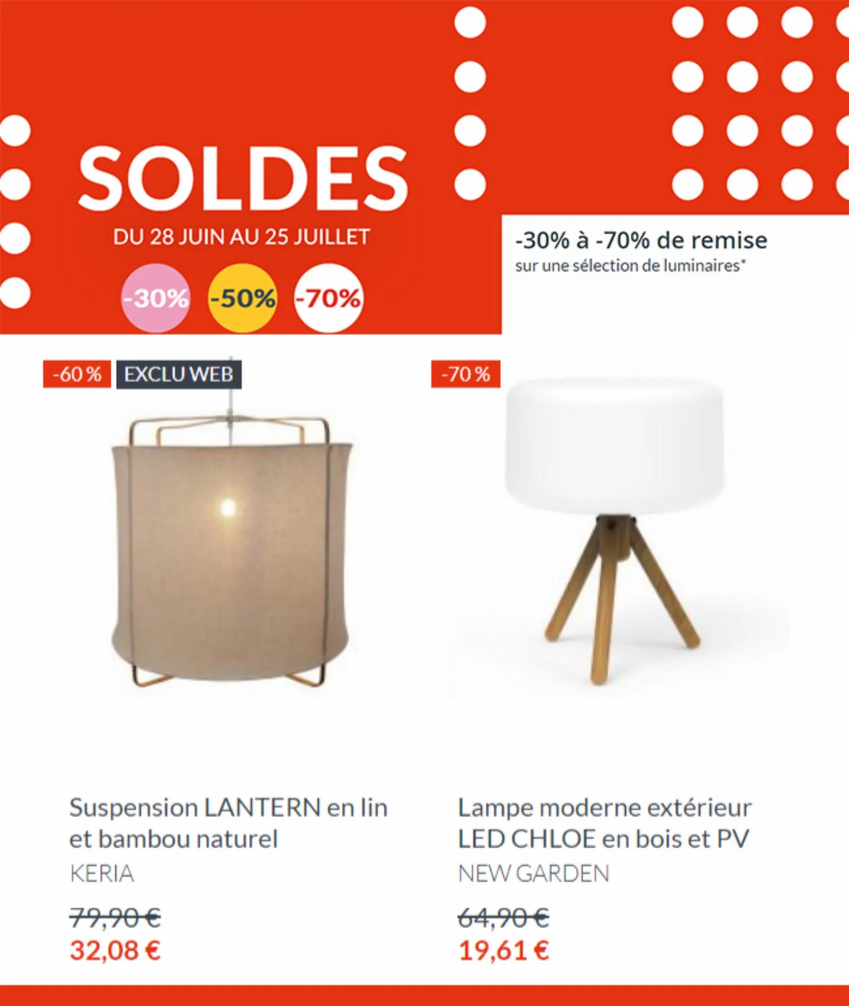 Catalogue Soldes Speciales Keria Luminaires, page 00002