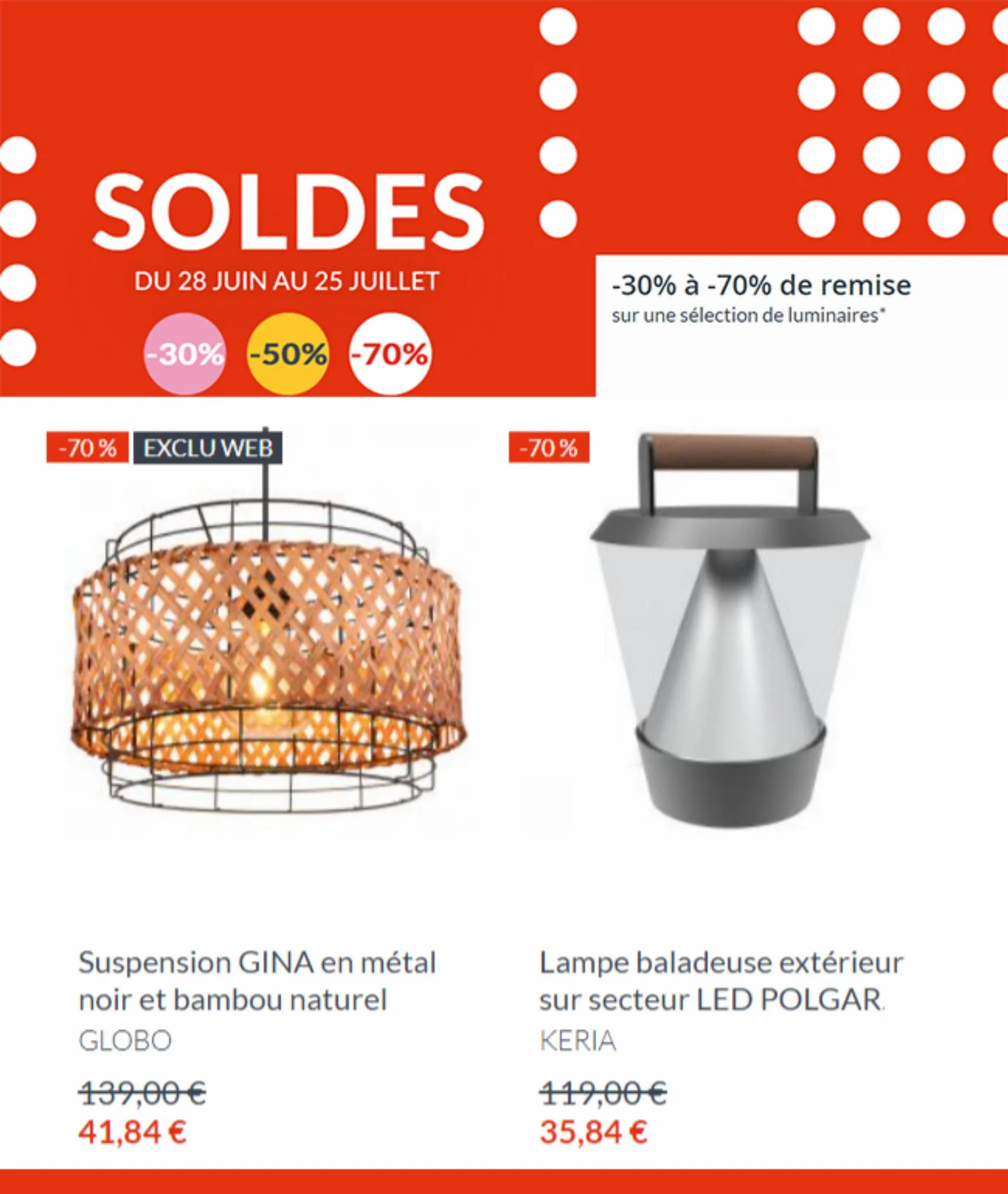 Catalogue Soldes Speciales Keria Luminaires, page 00004