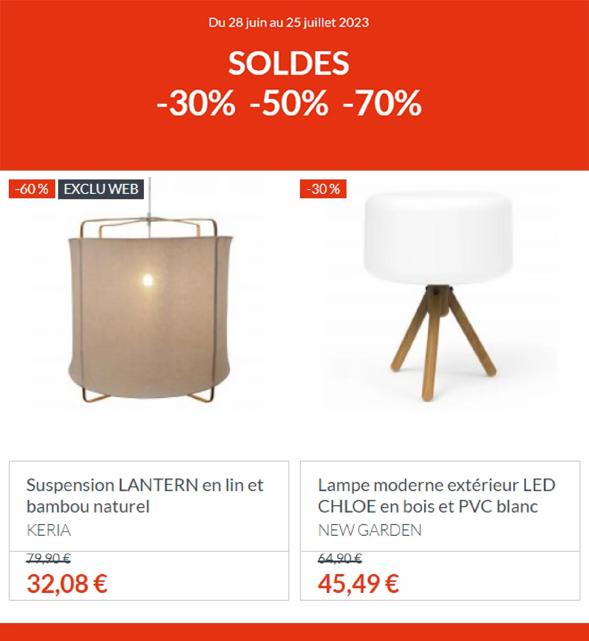 Catalogue Soldes Keria Luminaires!, page 00002