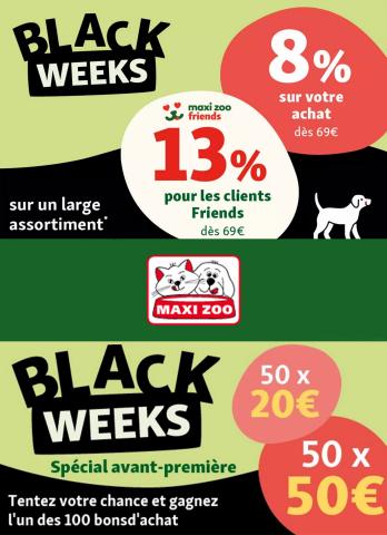 Catalogue Maxi Zoo | Offres Maxi Zoo Black Friday | 25/11/2022 - 28/11/2022