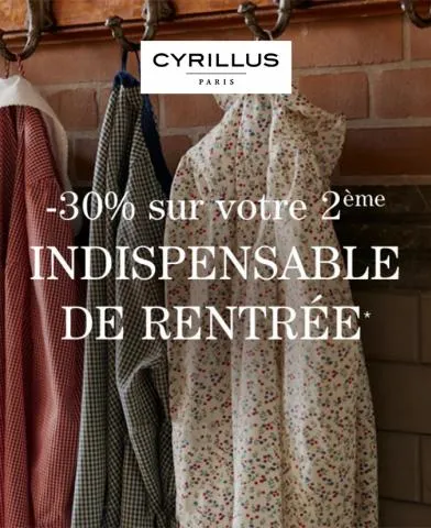 -30% sur votre 2eme!