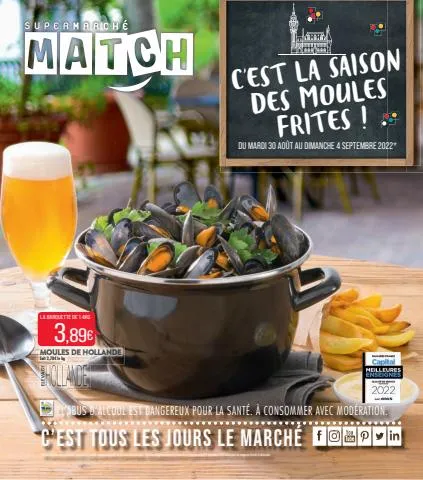 C'est la saison des moules frites !