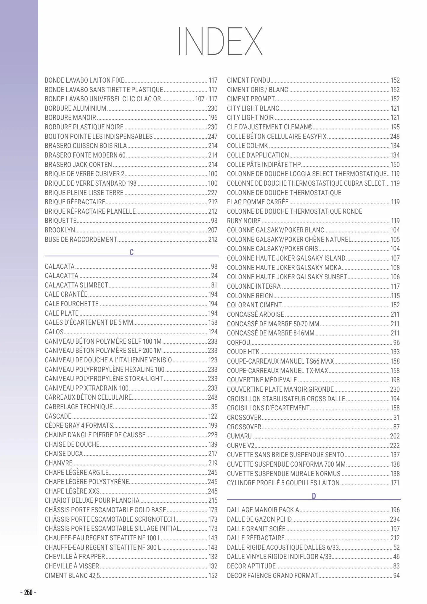 Catalogue Catalogue SAMSE, page 00250