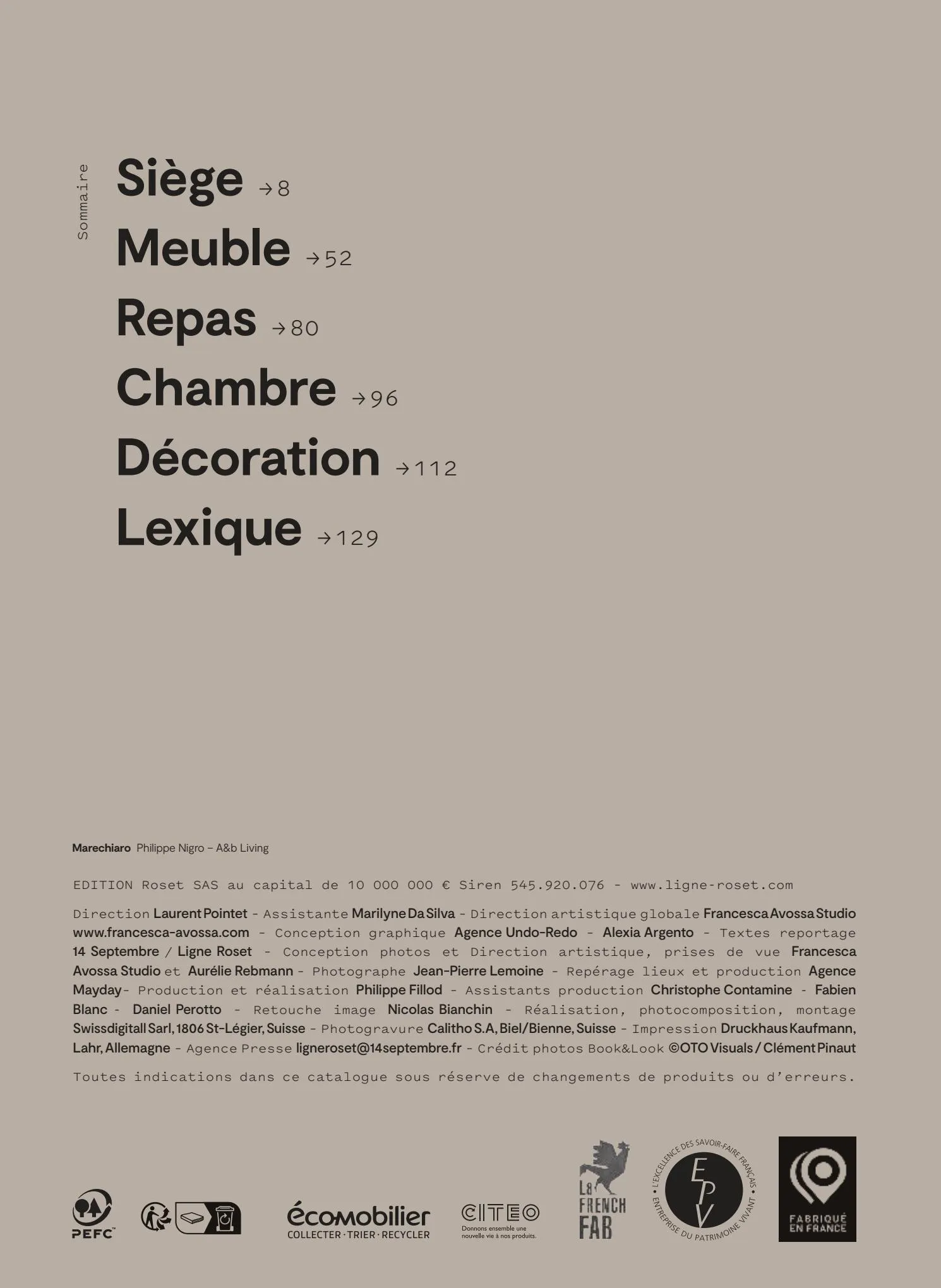 Catalogue Ligne Roset 2023 - FR, page 00002