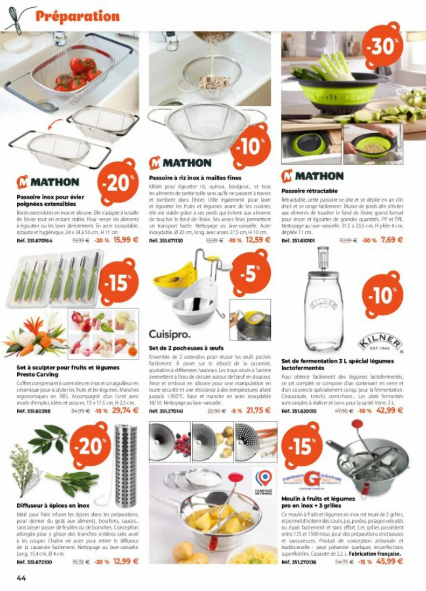 Catalogue CATALOGUE PRINTEMPS-ÉTÉ 2022 Découvrez la collection d'ustensiles de cuisine Printemps-Été !, page 00042