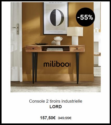 Catalogue Miliboo | Offres spéciales | 12/09/2022 - 25/09/2022